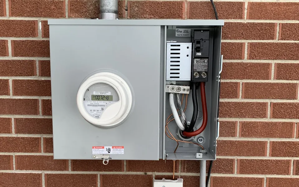 completed electrical panel upgrade